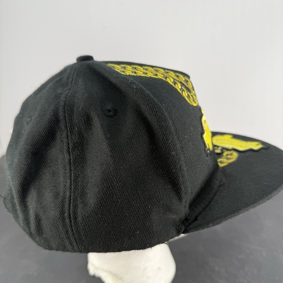 Trukfit 2 Trucks Chains Mens Strapback Black Adjustable Wool Blend Hat Y2K - Picture 4 of 8